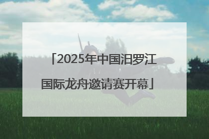 2025年中国汨罗江国际龙舟邀请赛开幕