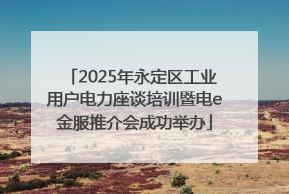 2025年永定区工业用户电力座谈培训暨电e金服推介会成功举办