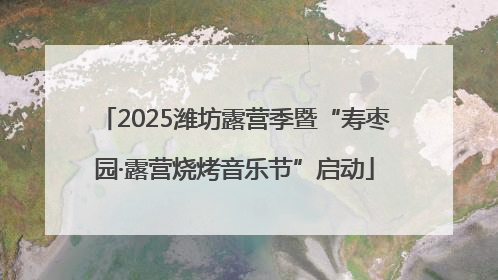 2025潍坊露营季暨“寿枣园·露营烧烤音乐节”启动