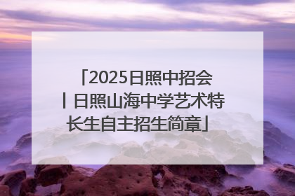 2025日照中招会丨日照山海中学艺术特长生自主招生简章