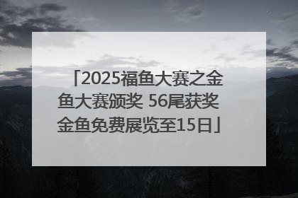 2025福鱼大赛之金鱼大赛颁奖 56尾获奖金鱼免费展览至15日