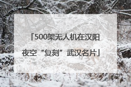 500架无人机在汉阳夜空“复刻”武汉名片